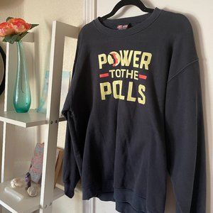 power to the polls ★ super cozy voting / election ★ graphic crewneck sweatshirt